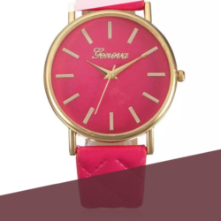 Pink Geneva Quilted Watch